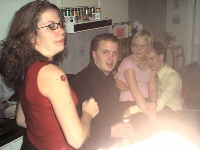 Påskmiddag hos Daniel & Jenny 2002