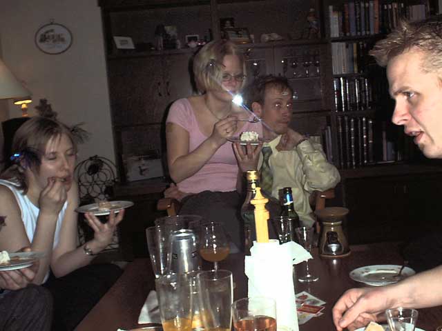 Påskmiddag hos Daniel & Jenny 2002