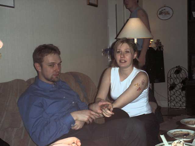Påskmiddag hos Daniel & Jenny 2002