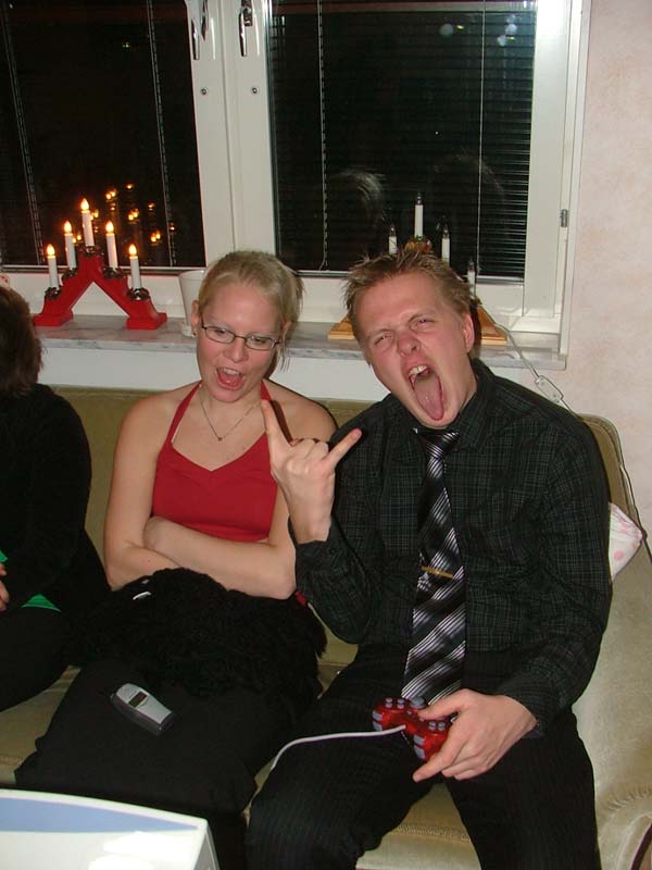 Nyårsfest hos D&J 2004