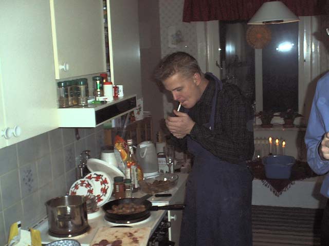 Nyår hos Daniel och Jenny 2002