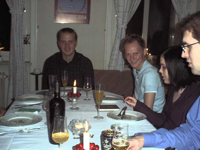 Nyår hos Daniel och Jenny 2002