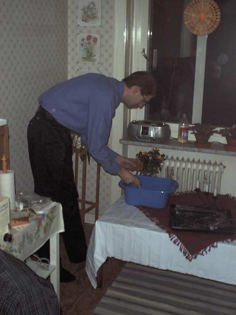 Nyår hos Daniel och Jenny 2002