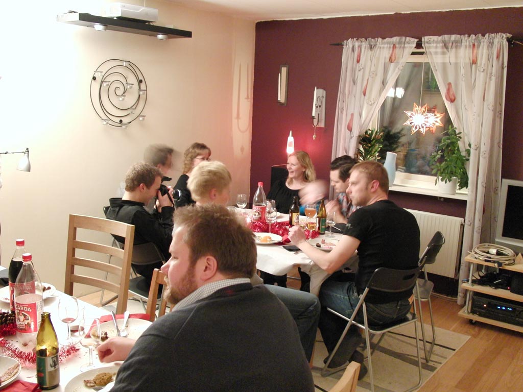 Julfest hos Mats och Lena