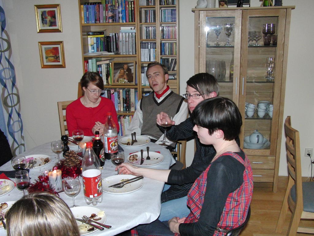 Julfest hos Mats och Lena