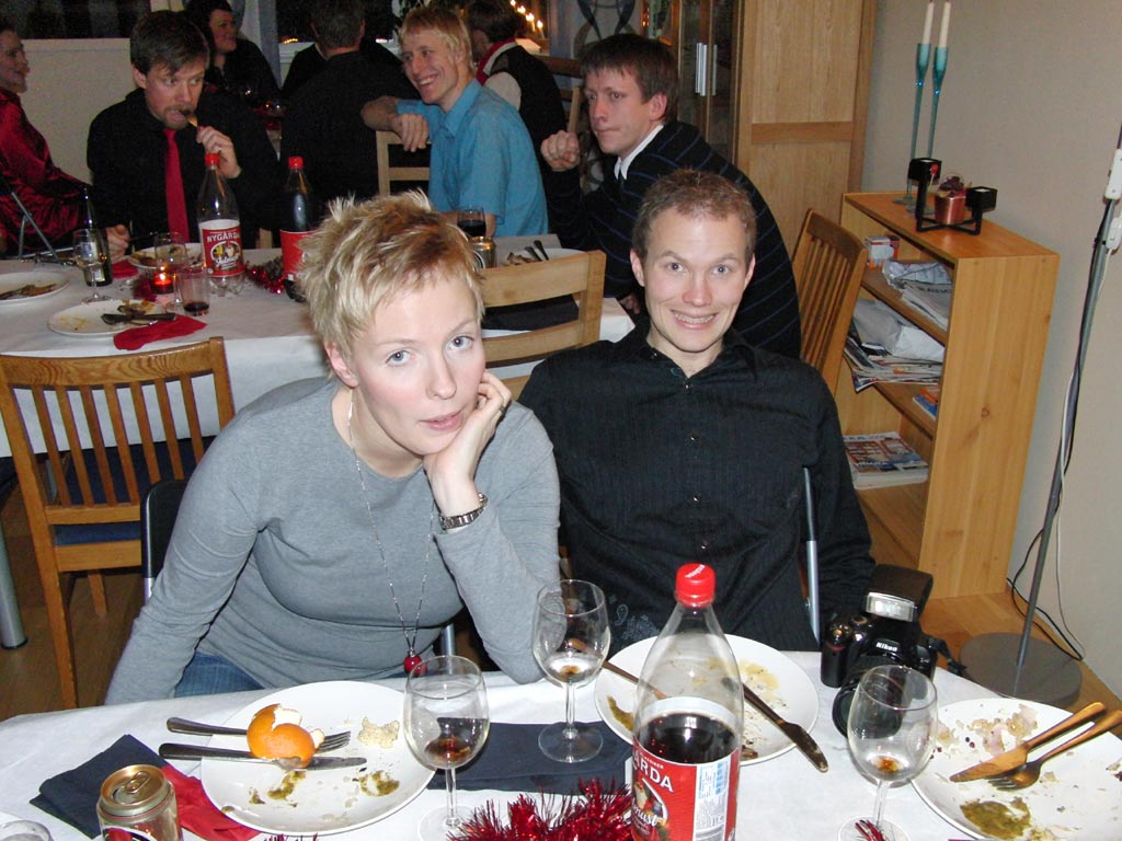 Julfest hos Mats och Lena