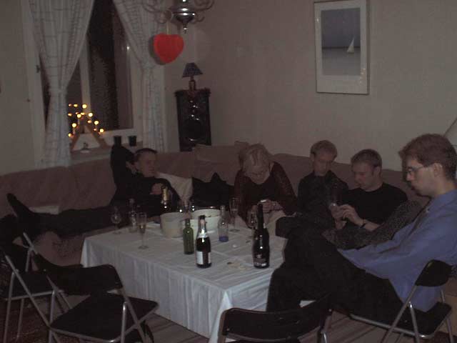Nyår hos Daniel och Jenny 2002