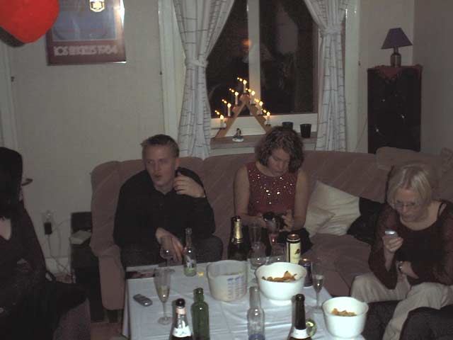 Nyår hos Daniel och Jenny 2002