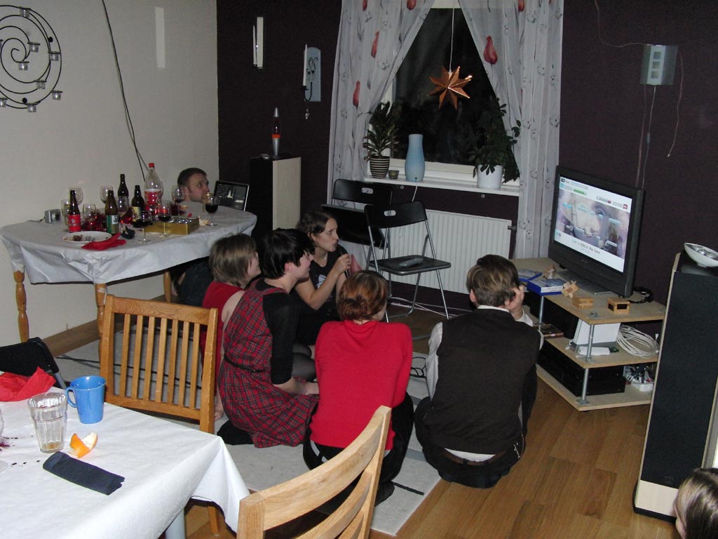 Julfest hos Mats och Lena