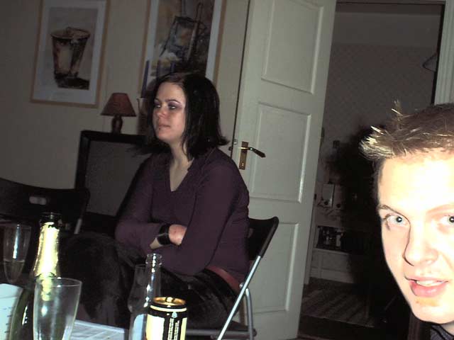 Nyår hos Daniel och Jenny 2002