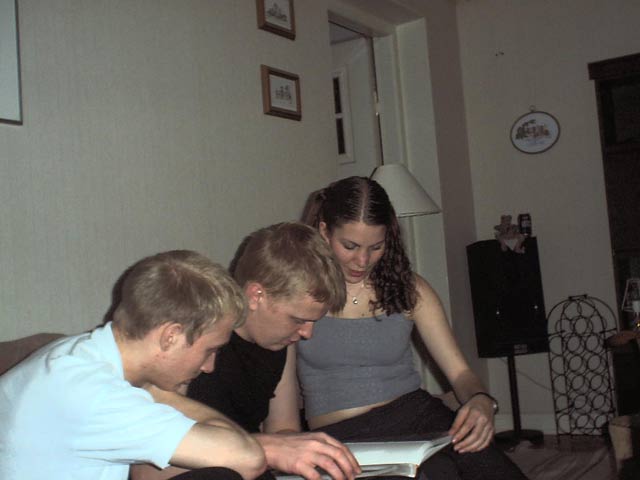 Påskmiddag hos Daniel och Jenny 2001