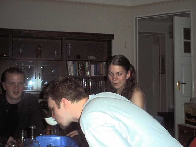 Påskmiddag hos Daniel och Jenny 2001