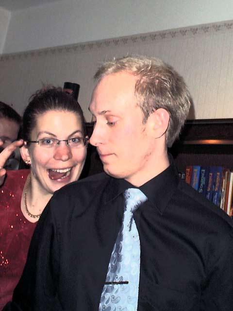 Nyår hos Daniel och Jenny 2003