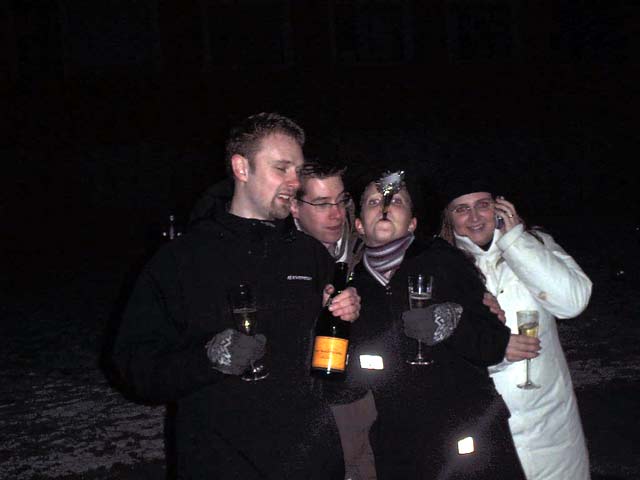 Nyår hos Daniel och Jenny 2003