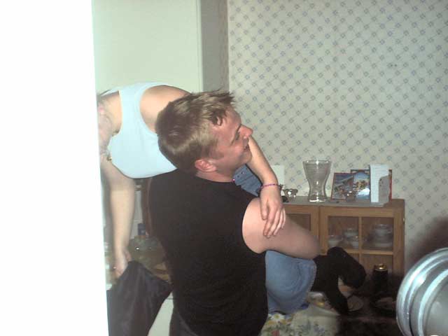 Påskmiddag hos Daniel och Jenny 2001