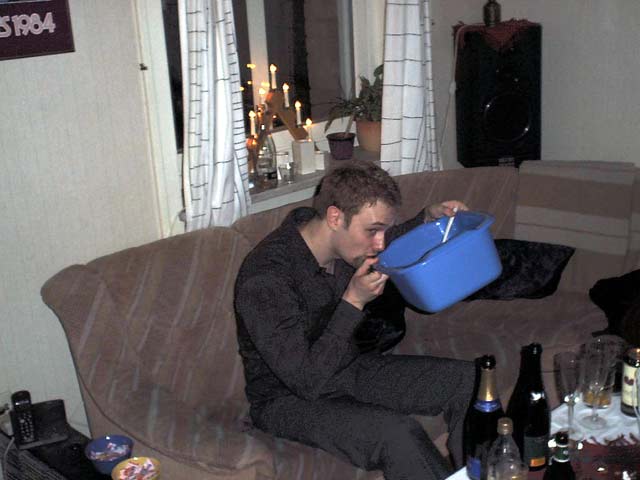 Nyår hos Daniel och Jenny 2003