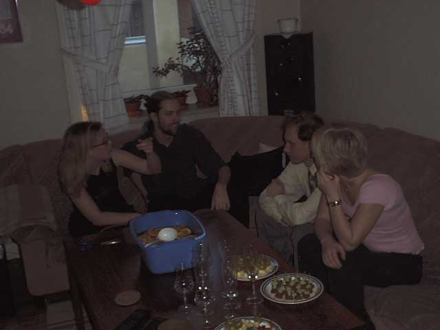 Påskmiddag hos Daniel & Jenny 2002