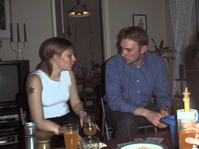 Påskmiddag hos Daniel & Jenny 2002